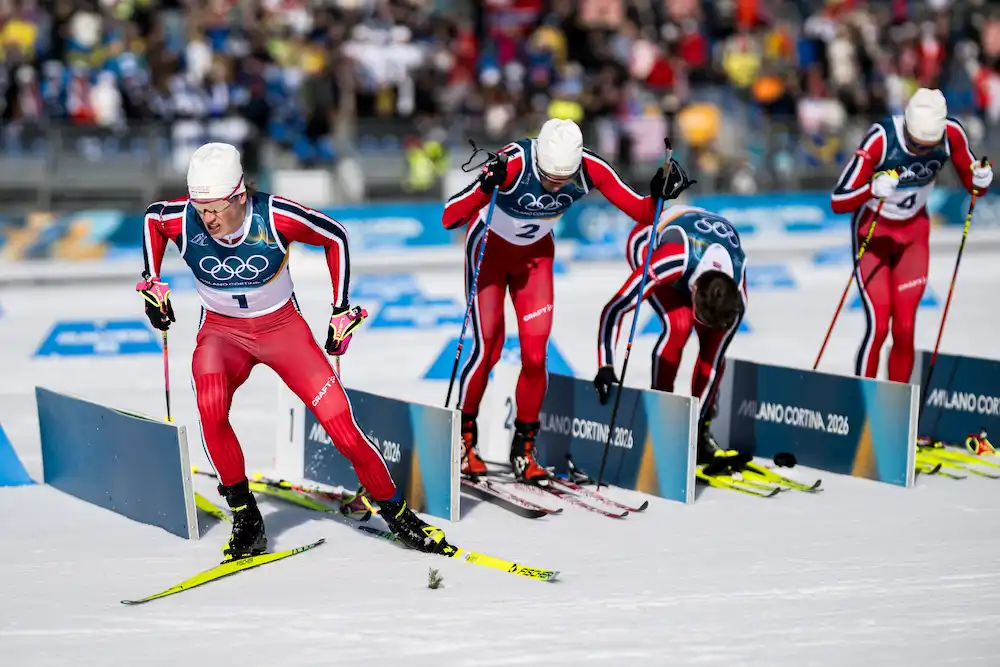 Norge vinner herrenes skiskytterstafett