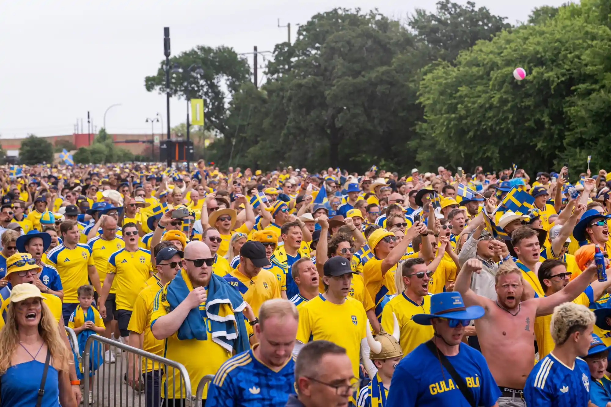 Svenske supportere fotball VM