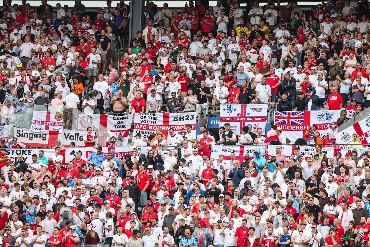 britiske fans fotball VM