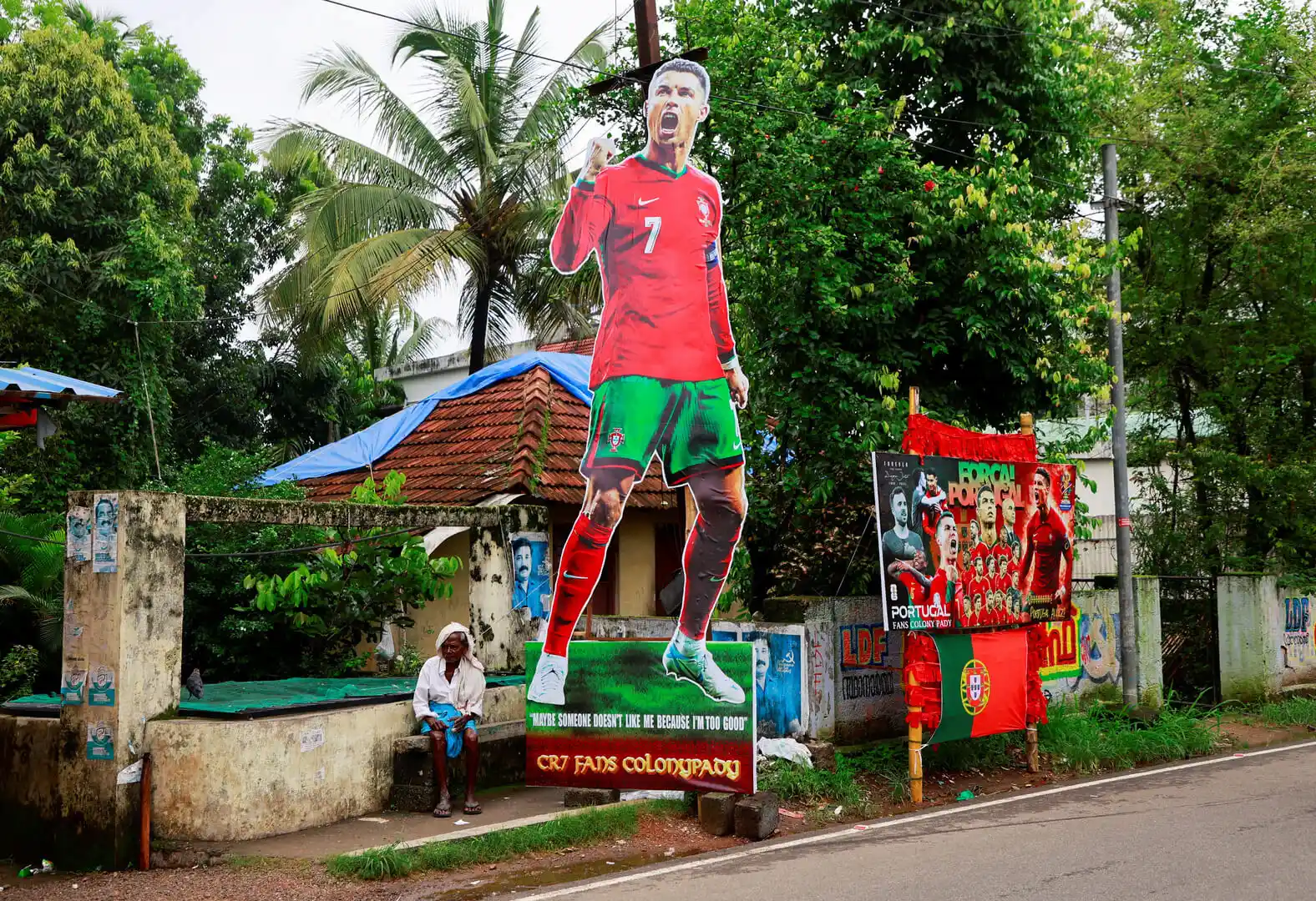 Cristiano Ronaldo Cutout, India, 10 juni | Foto: Sivaram V / Bildbyrån